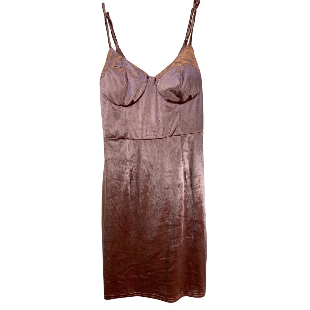 Y2k Lena Bustier Mini Dress S Polyester Satin Night Out soft girl coquette glam